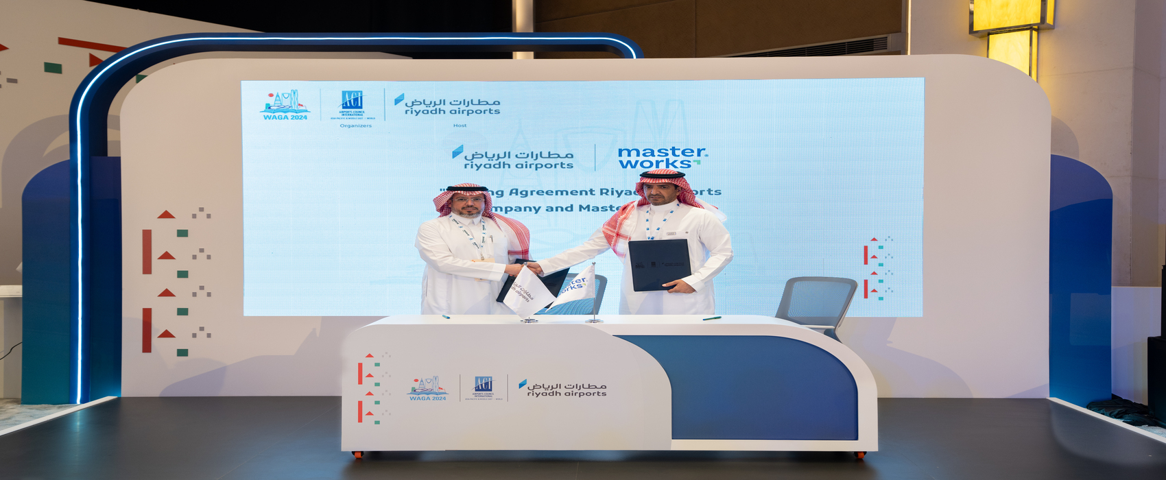 Riyadh Airports Company Signs Commercial Partnership with Master Works at ACI WAGA 2024 Conference and Exhibition